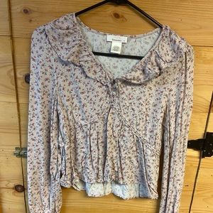 Floral blouse; flowy